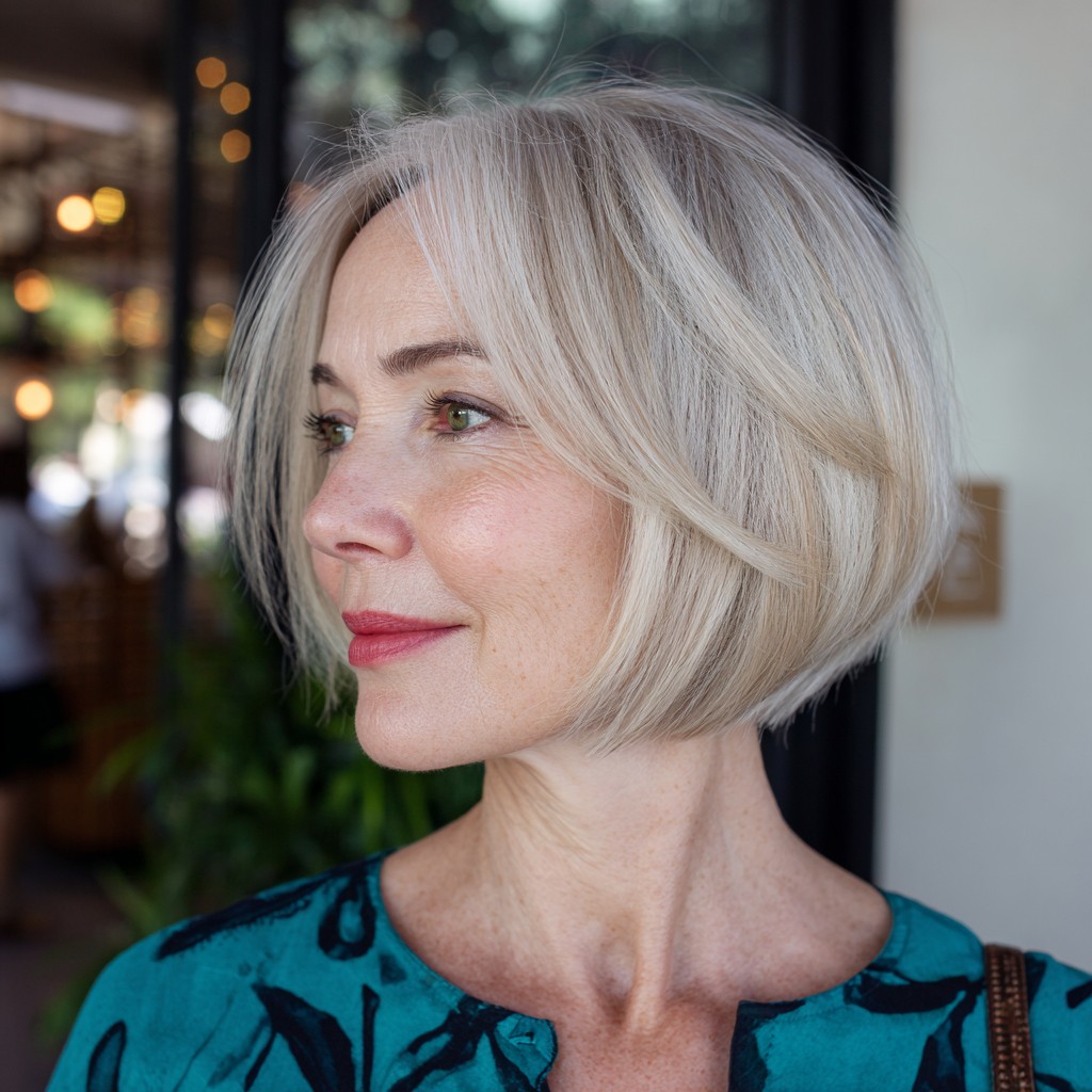 Modern Soft Textured Bob with Subtle Highlights
