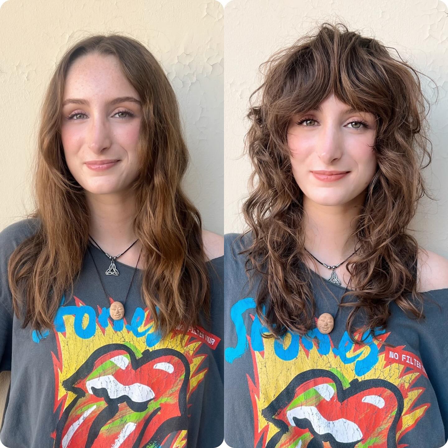 Modern Textured Wavy Shag with Dramatic Layers