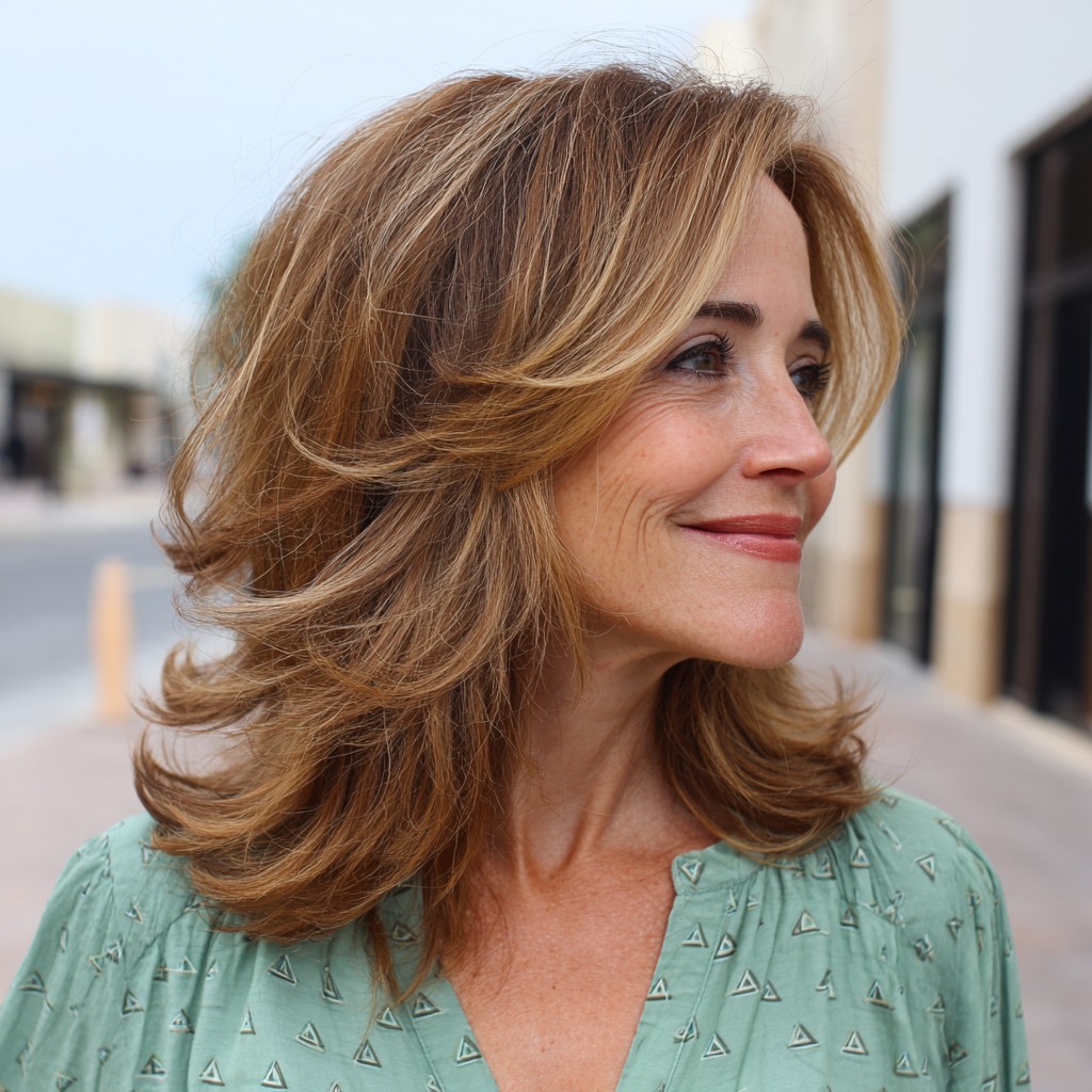 Soft Layered Cut with Warm Highlights