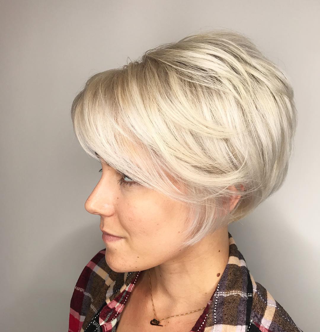 Softly Textured Long Pixie with Subtle Volume