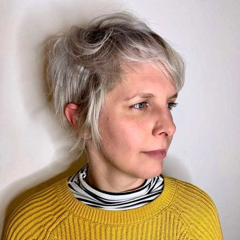 Softly Textured Pixie Cut with Subtle Volume