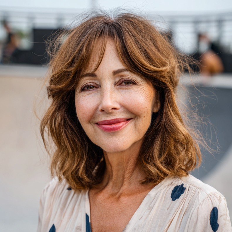 Softly Textured Shoulder-Length Cut with Face-Framing Layers