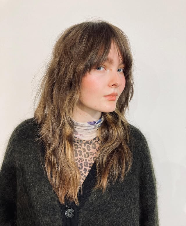 Textured Long Layers with Soft Beachy Waves