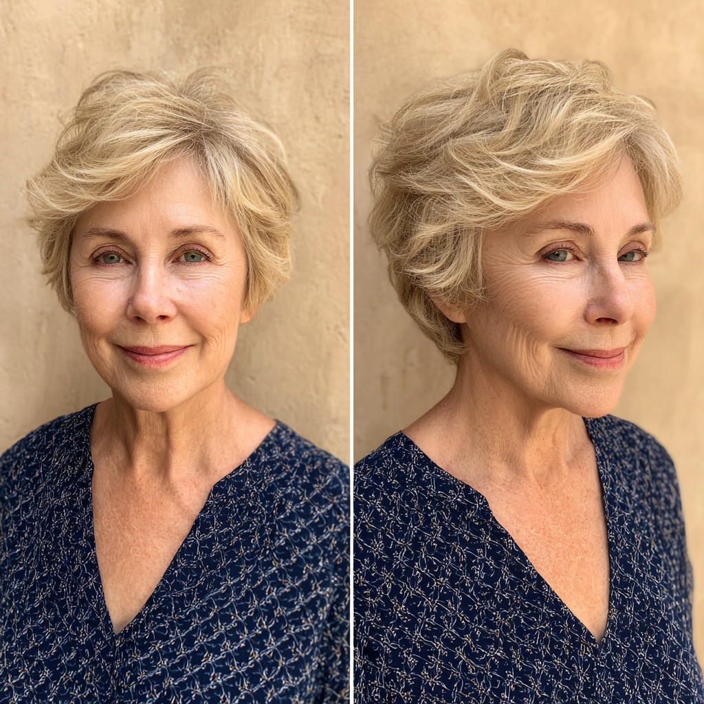 Textured Short Cut with Effortless Volume