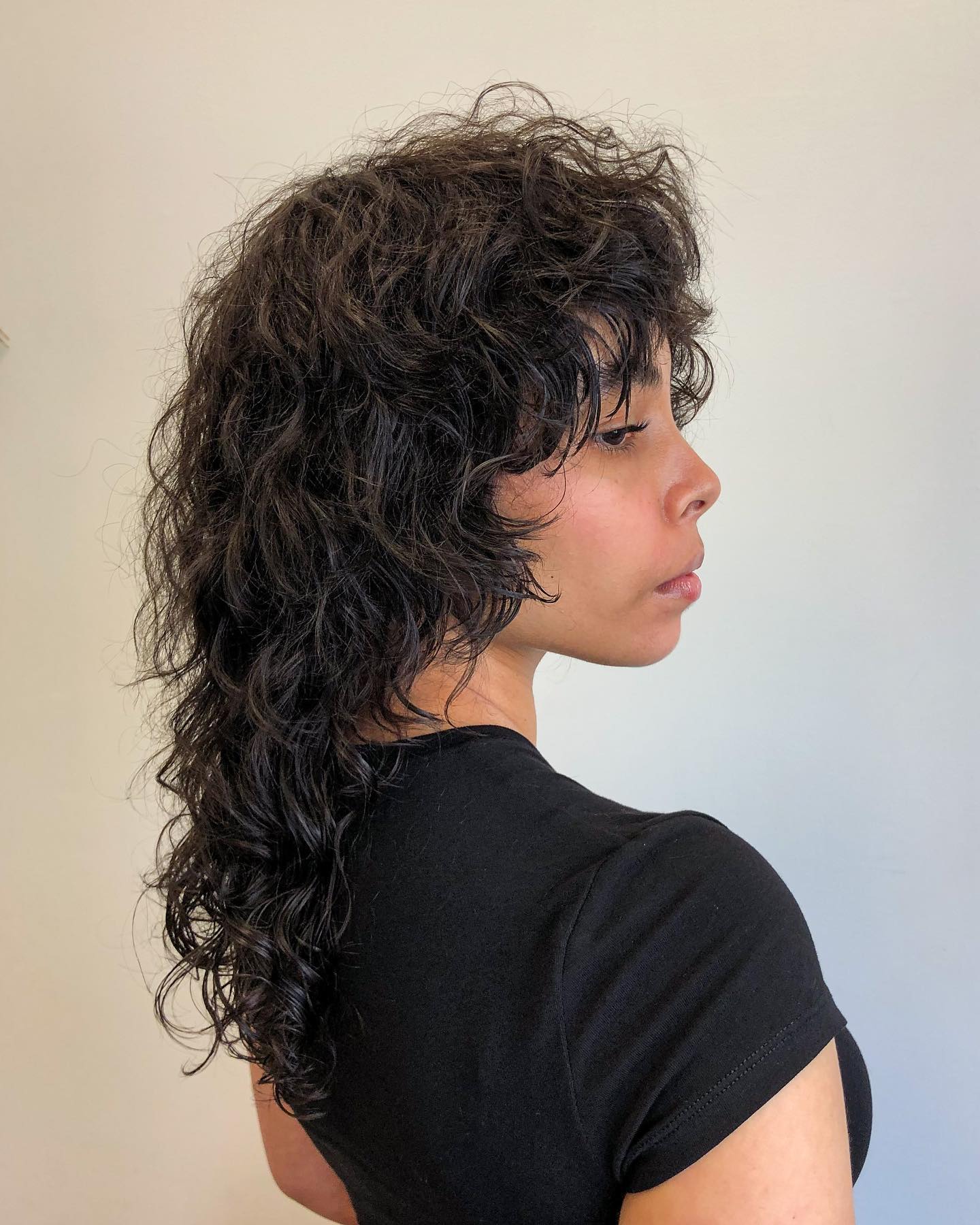 Textured Wavy Shag with Curled Layers