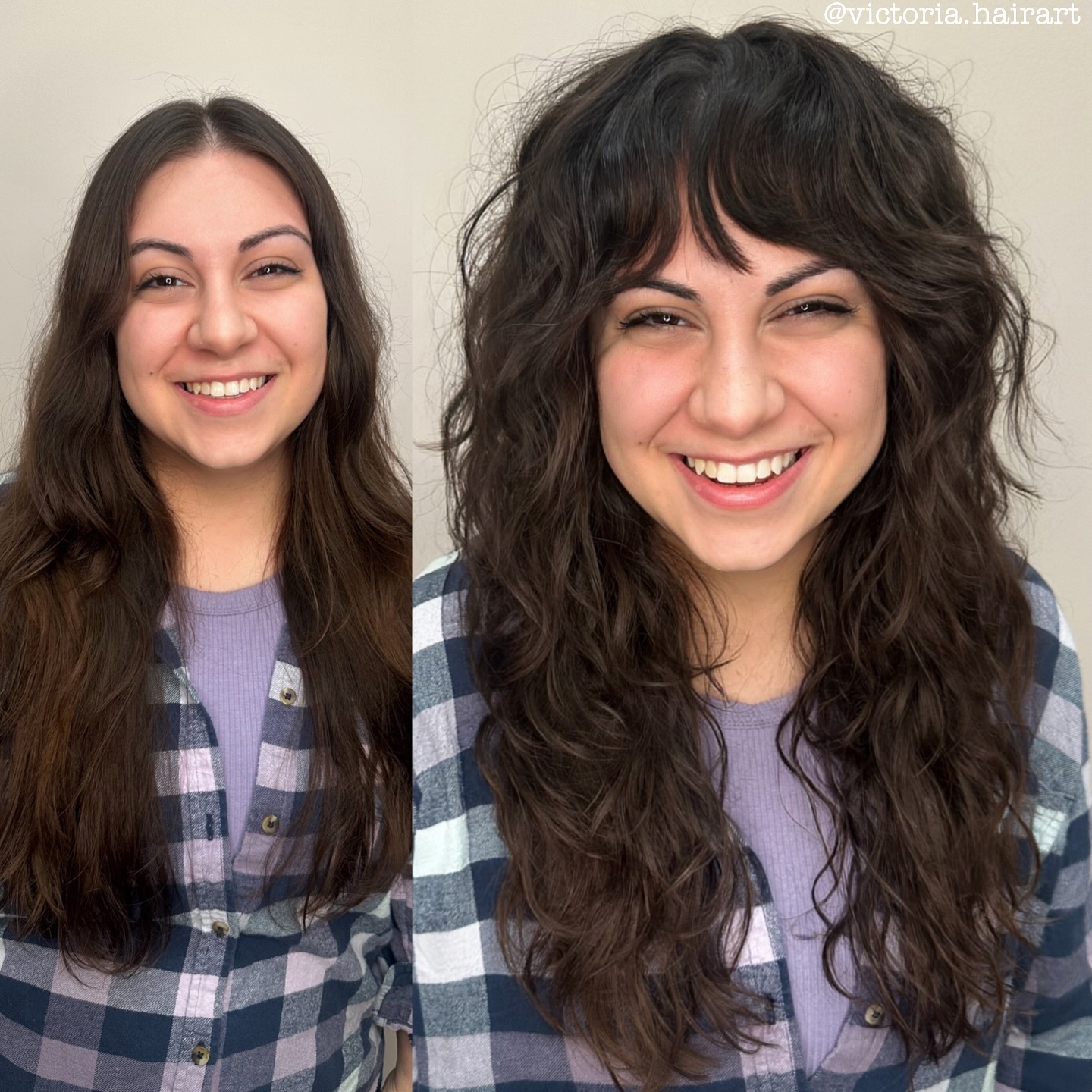 Textured Wavy Shag with Soft Face-Framing Layers