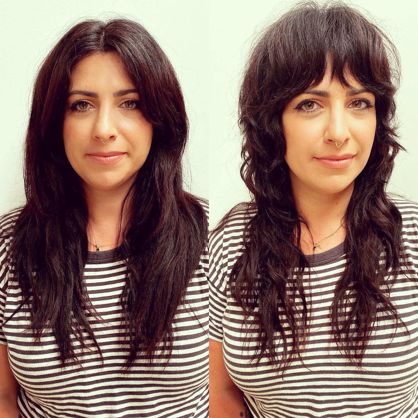 Textured Wavy Shag with Subtle Fringe