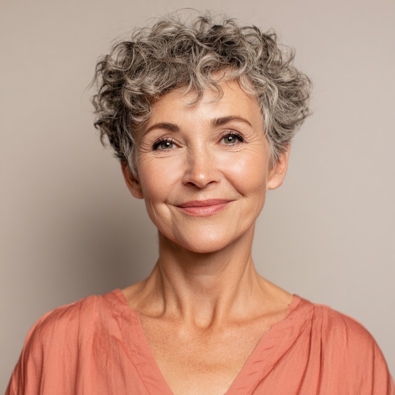 Chic Curly Pixie Cut with Soft Layers