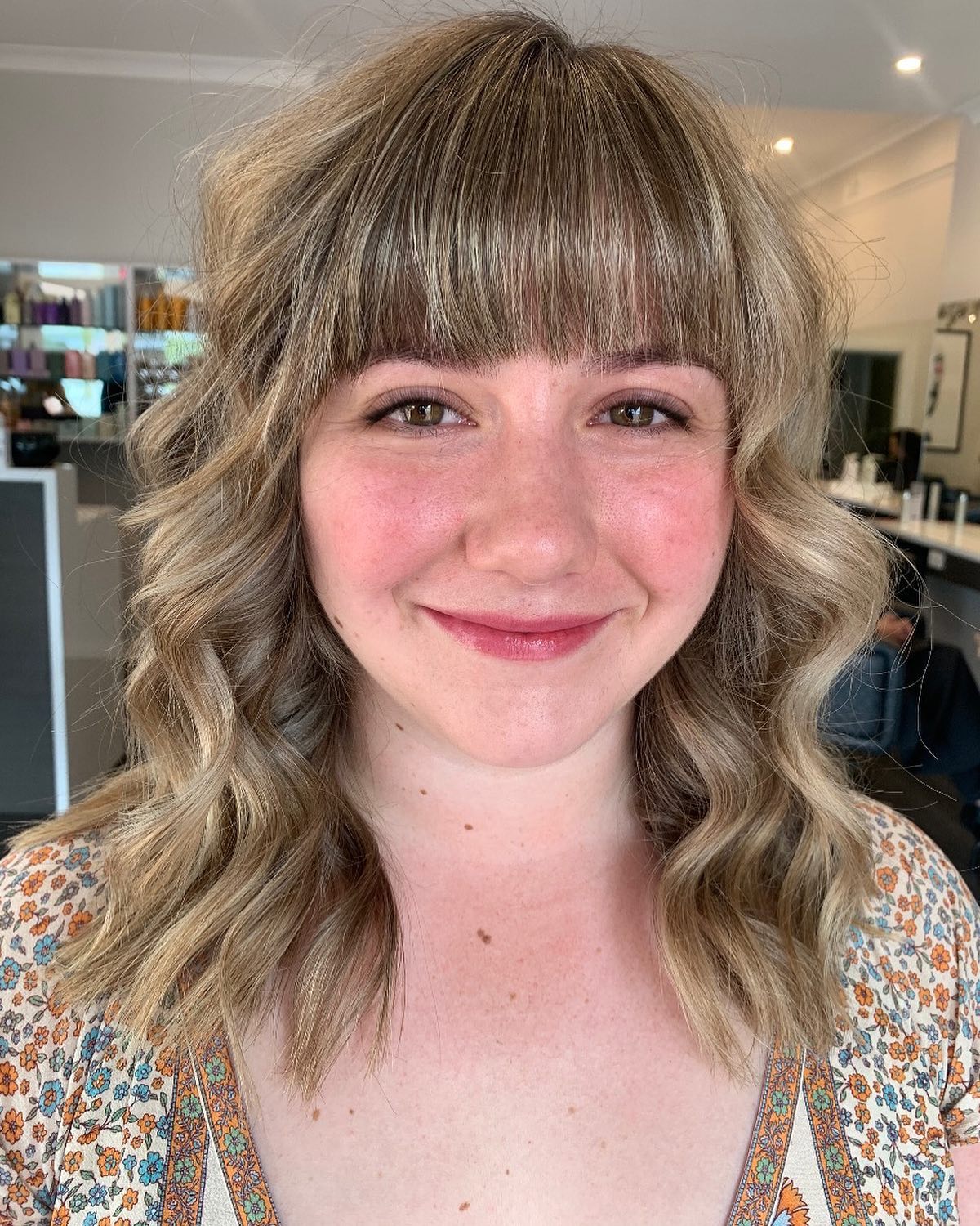 Chic Textured Boho Waves with Soft Fringe