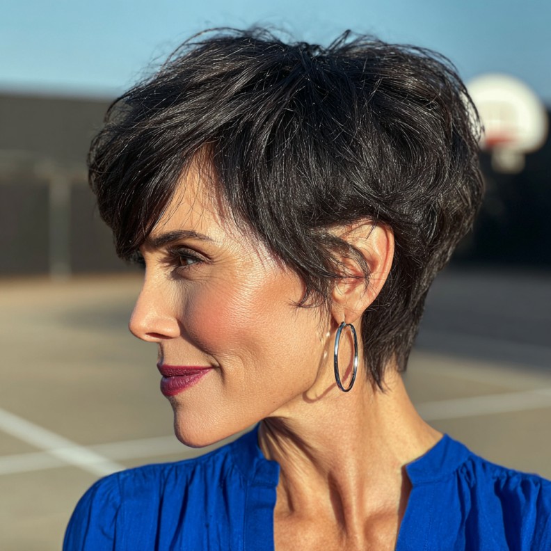 Chic Textured Pixie with Edgy Layers