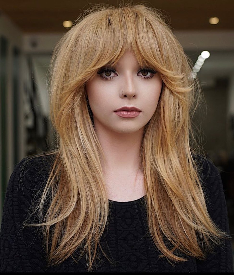 Choppy Long Bangs with Lived-In Texture