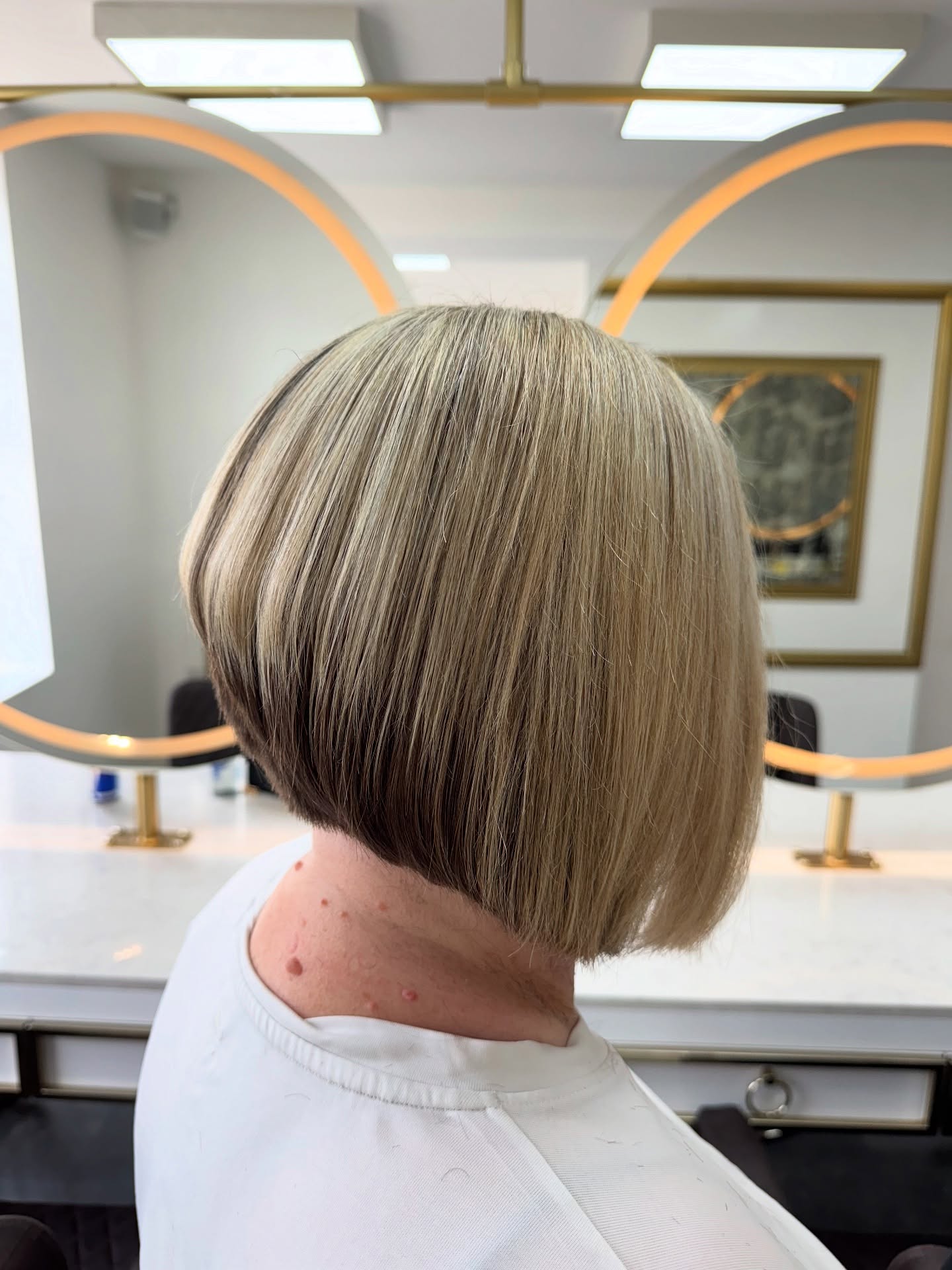 Classic Blunt Bob with Subtle Dimension