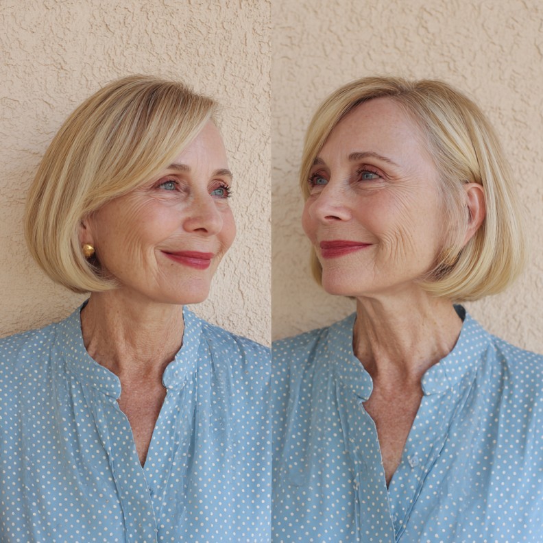 Classic Warm Blonde Bob with Soft Layers