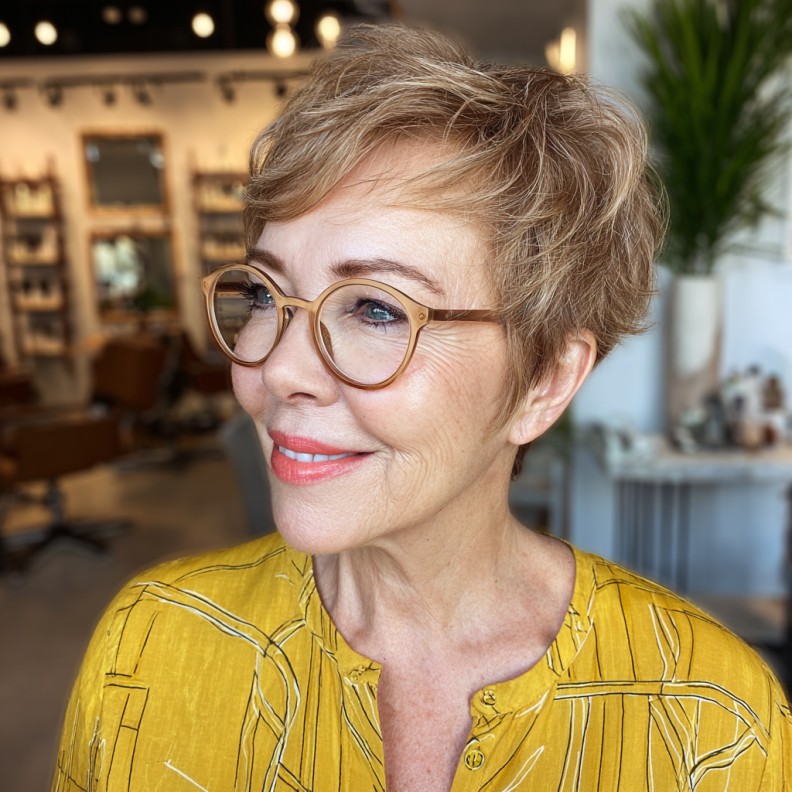 Effortless Textured Pixie with Soft Volume