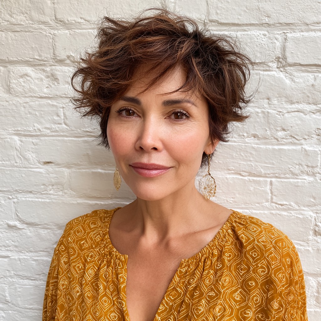 Effortlessly Tousled Pixie with Soft Volume