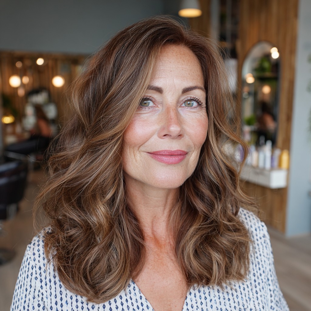 Elegant Soft Wavy Layers with Subtle Dimension