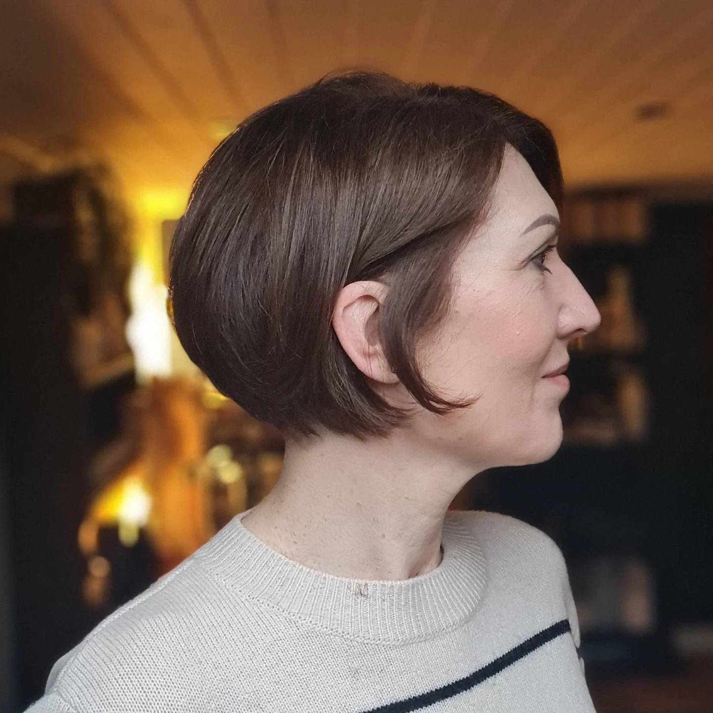 Elegant Softly Curved Bixie with Subtle Layers