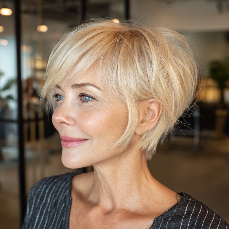 Elegant Textured Pixie with Soft Layers