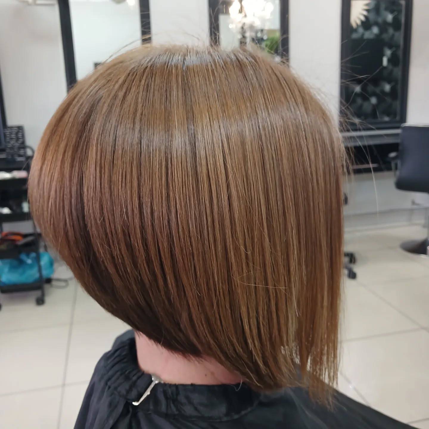 Modern Angular Bob with Subtle Layering