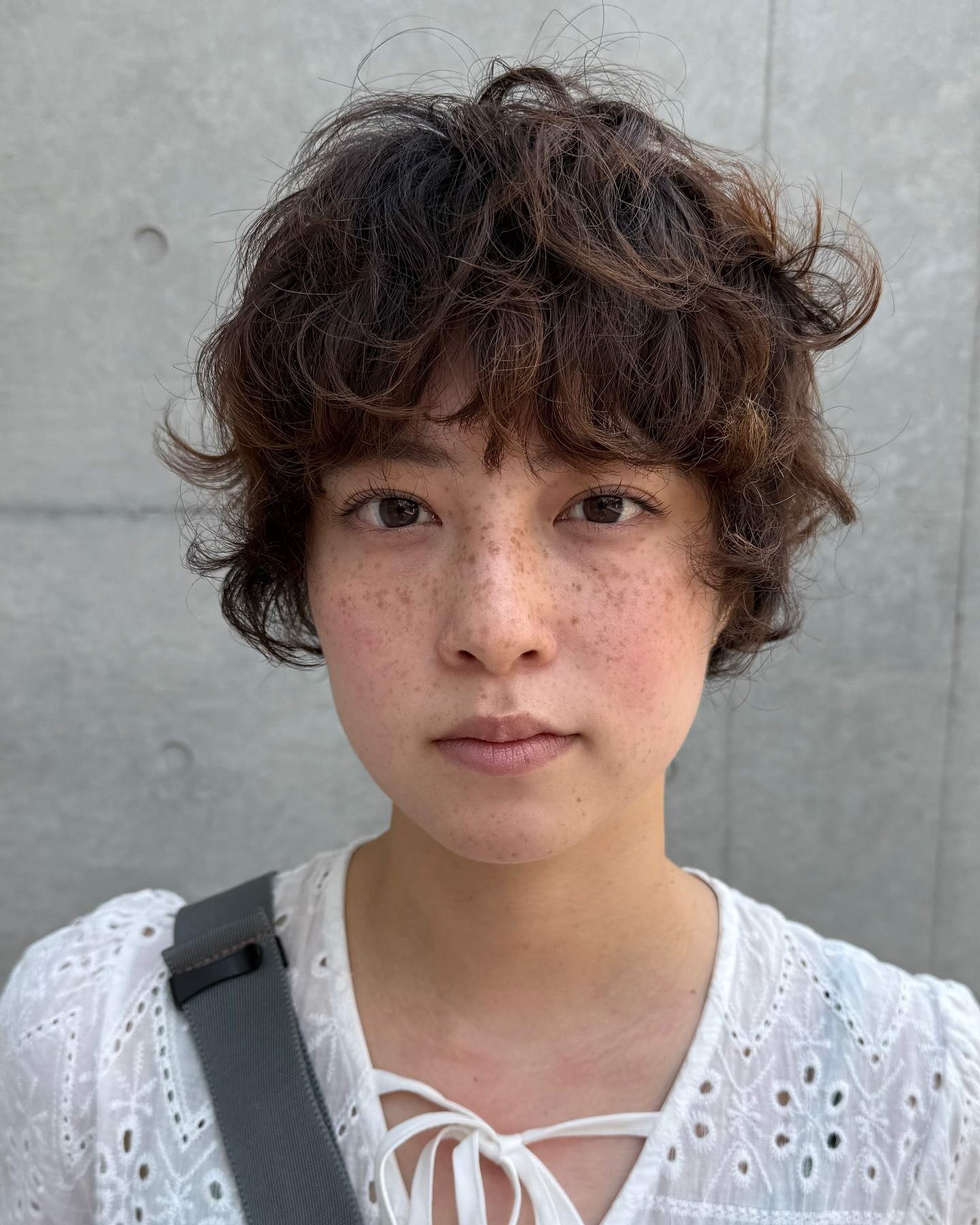 Playful Curly Bixie with Textured Layers