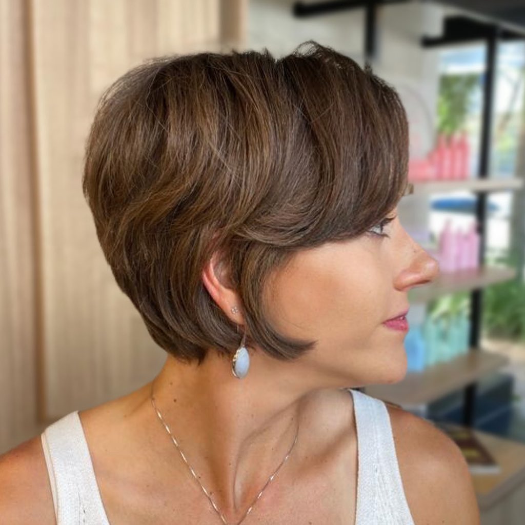 Sleek Textured Bixie with Soft Layers