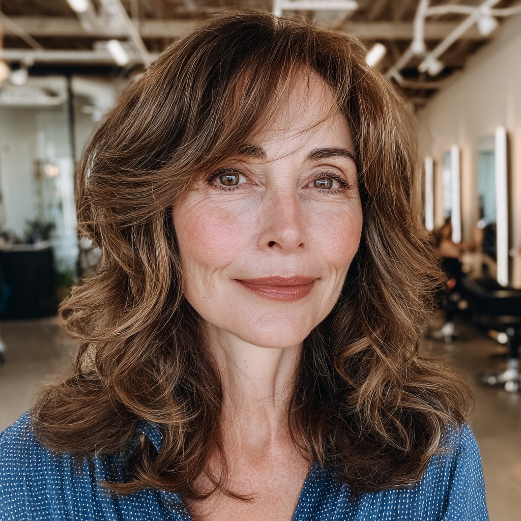 Soft Wavy Cut with Face-Framing Layers