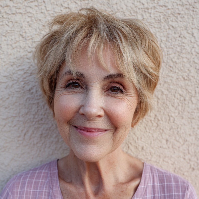 Softly Textured Pixie Cut with Face-Framing Layers