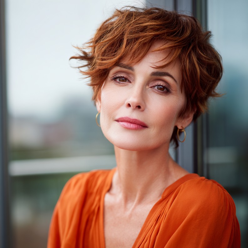 Stylish Textured Pixie Cut with Natural Volume