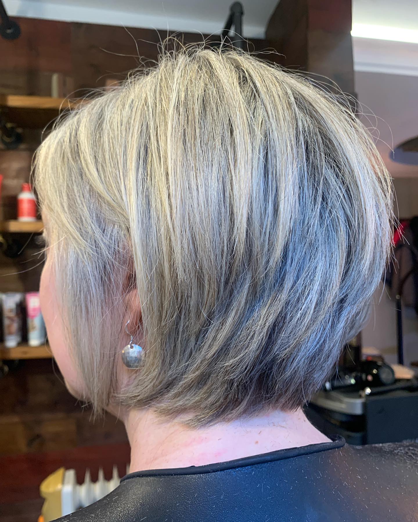 Textured Ash Blonde Bixie with Soft Layers
