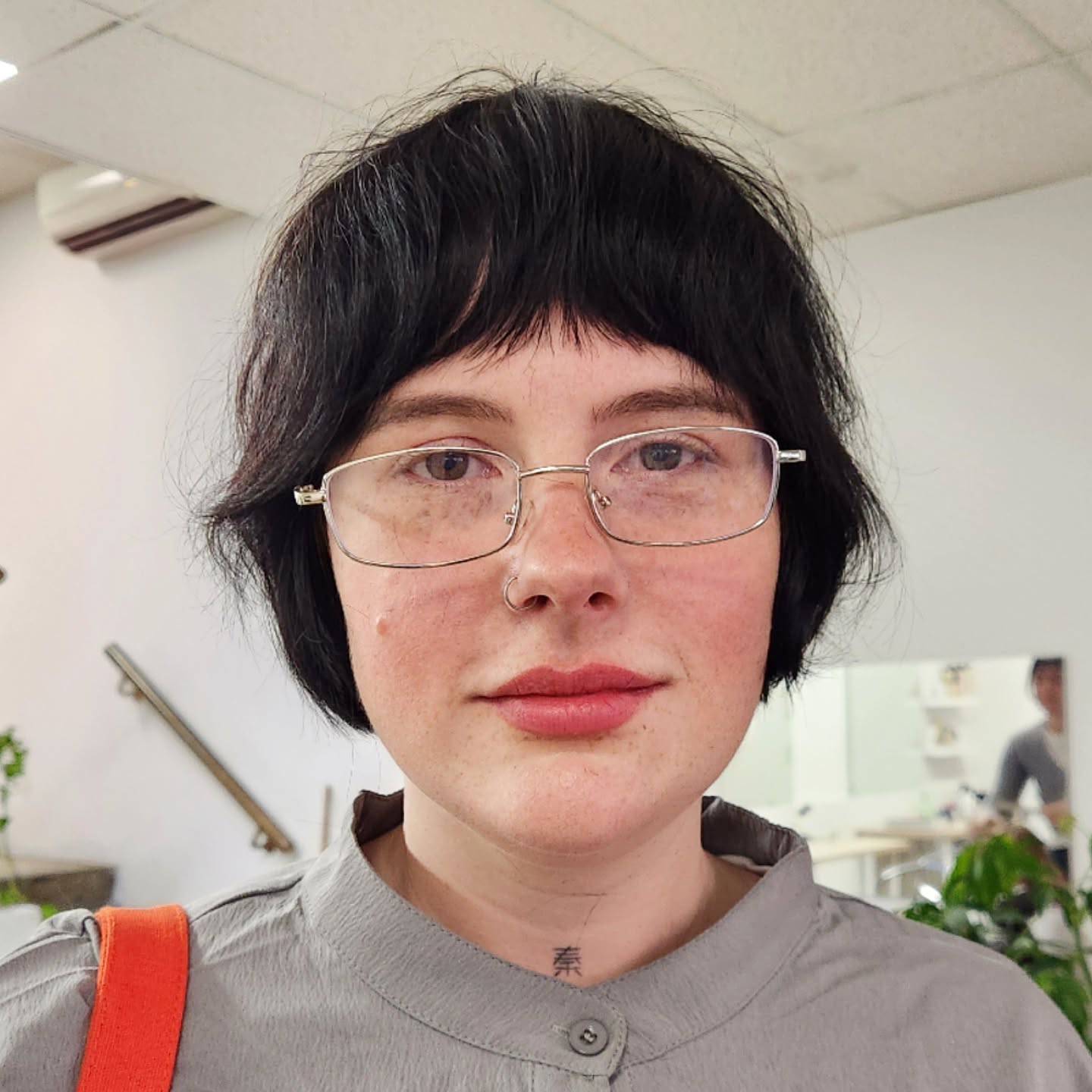 Textured Bixie with Soft Edges and Wispy Bangs