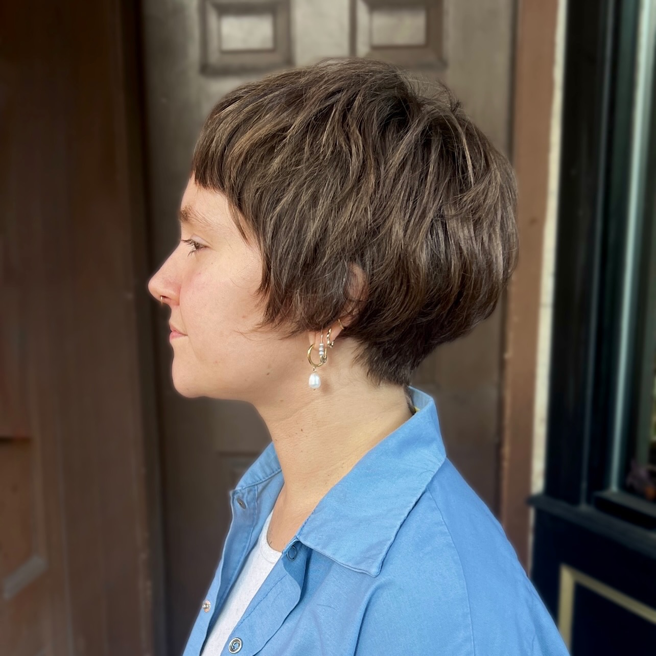 Textured Bixie with Soft Volume and Gentle Layers