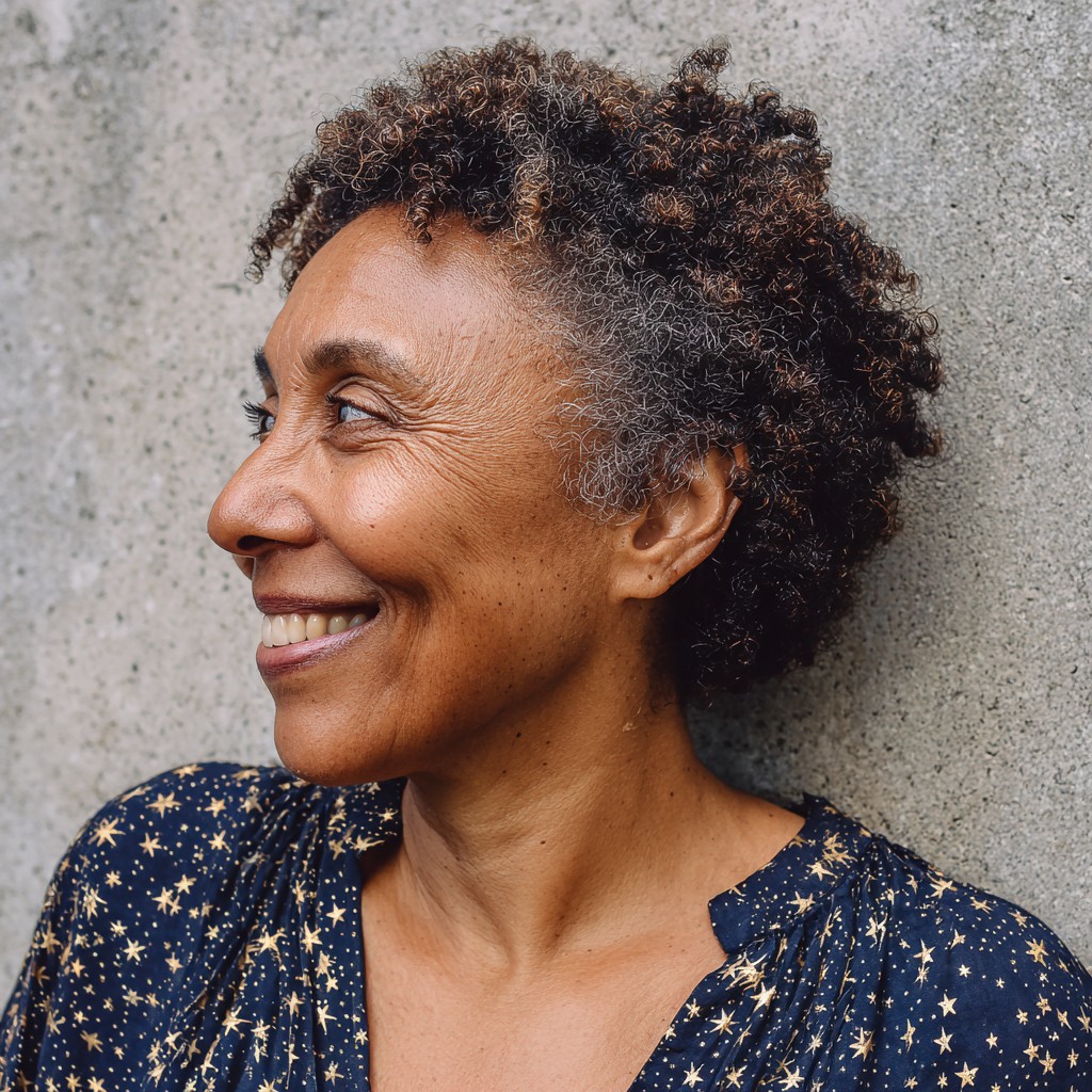 Textured Coily Crop with Defined Curls