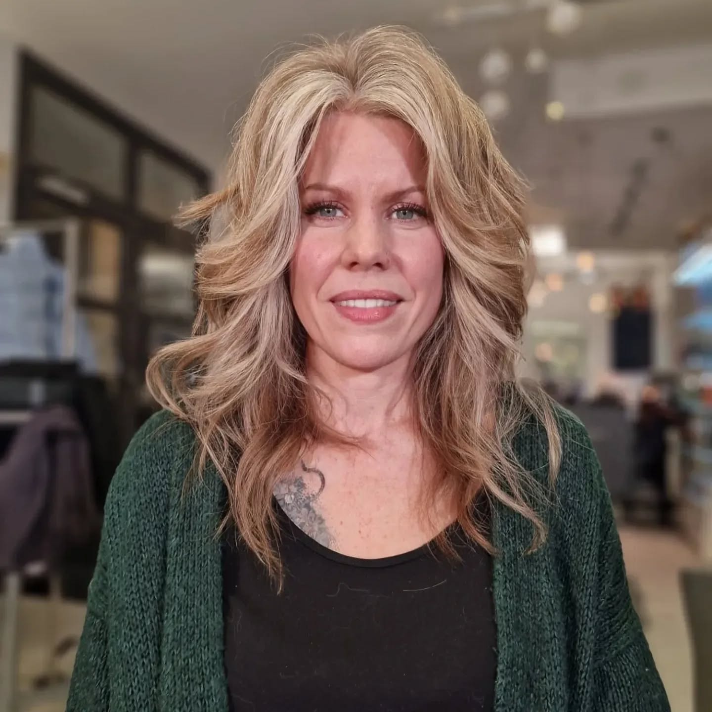 Textured Long Bangs with Effortless Volume