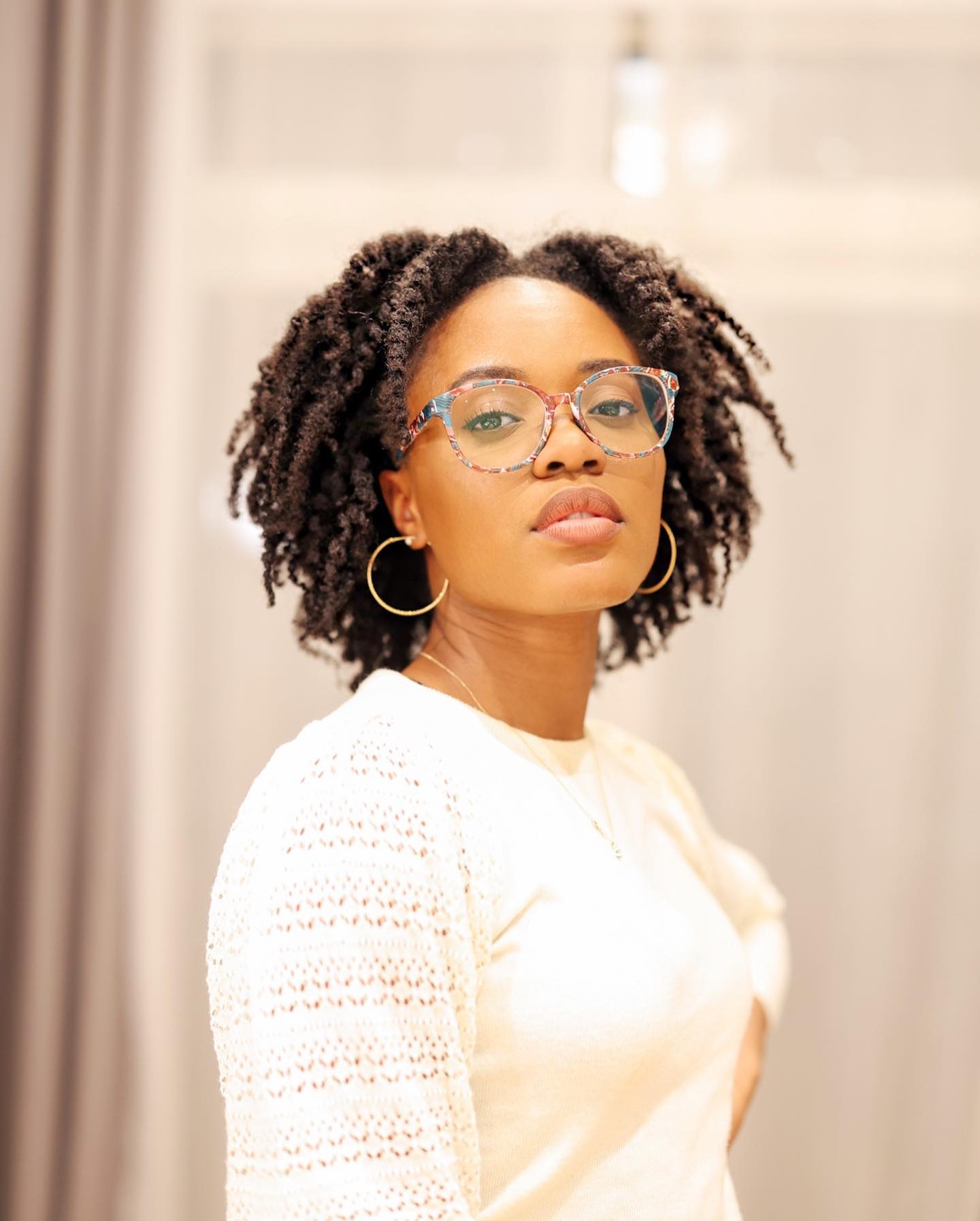 Textured Natural Curls with Defined Shape