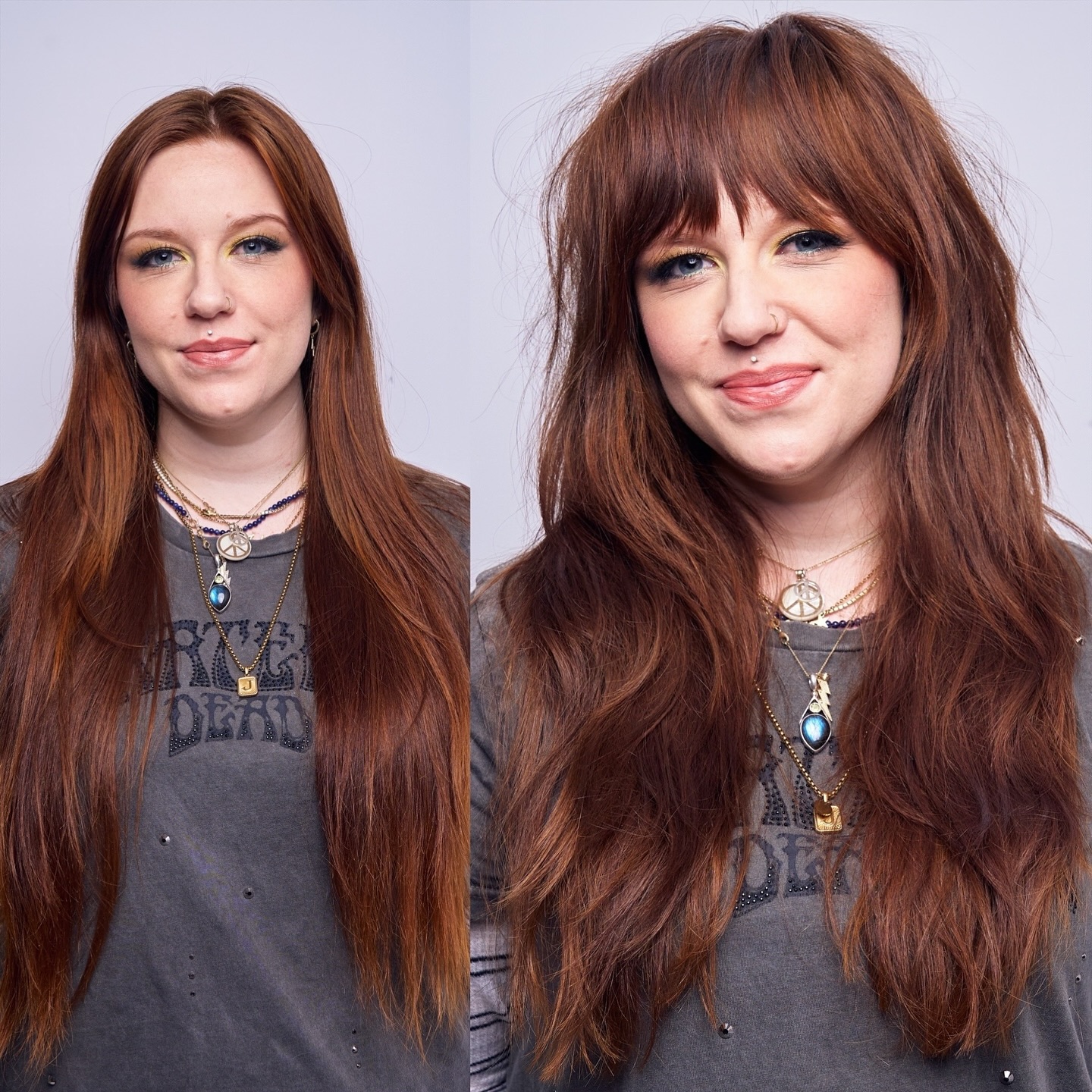 Textured Shag with Playful Bangs and Soft Layers