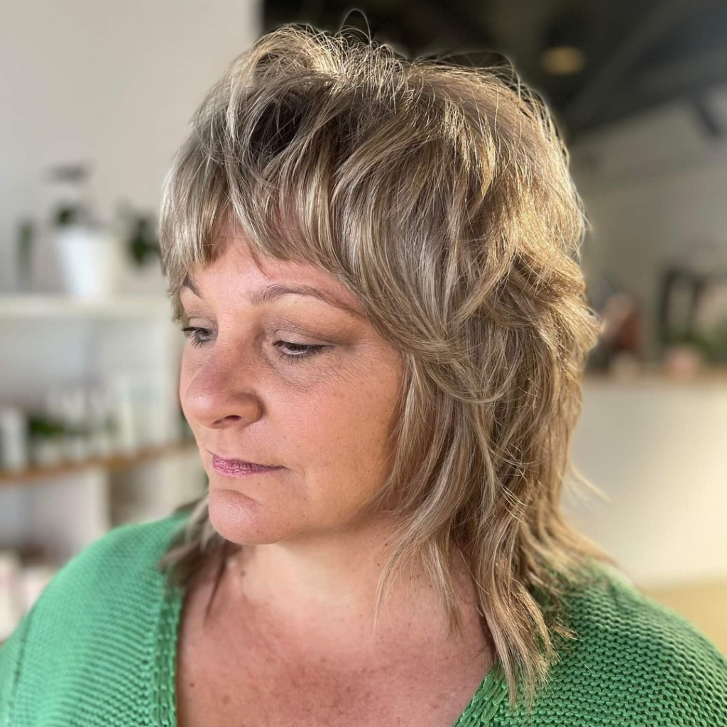 Textured Shaggy Bangs with Wispy Layers