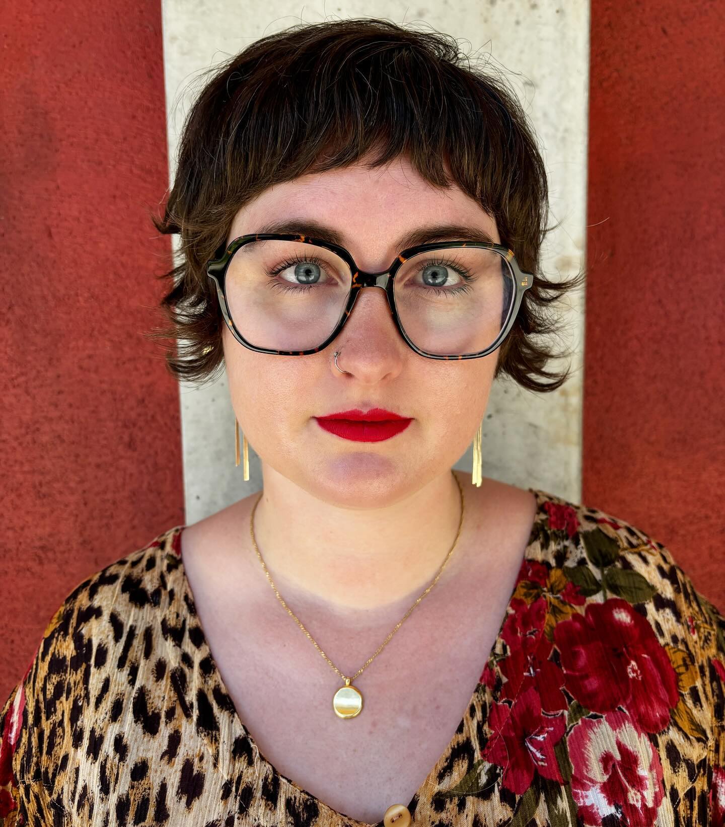 Textured Short Bixie with Playful Curls