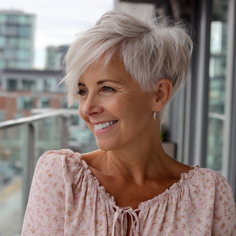 Textured Soft Pixie with Subtle Long Layers