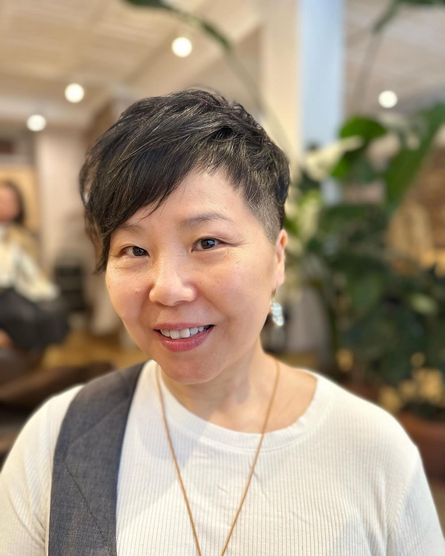 Dynamic Textured Asymmetrical Pixie with Edgy Undercut