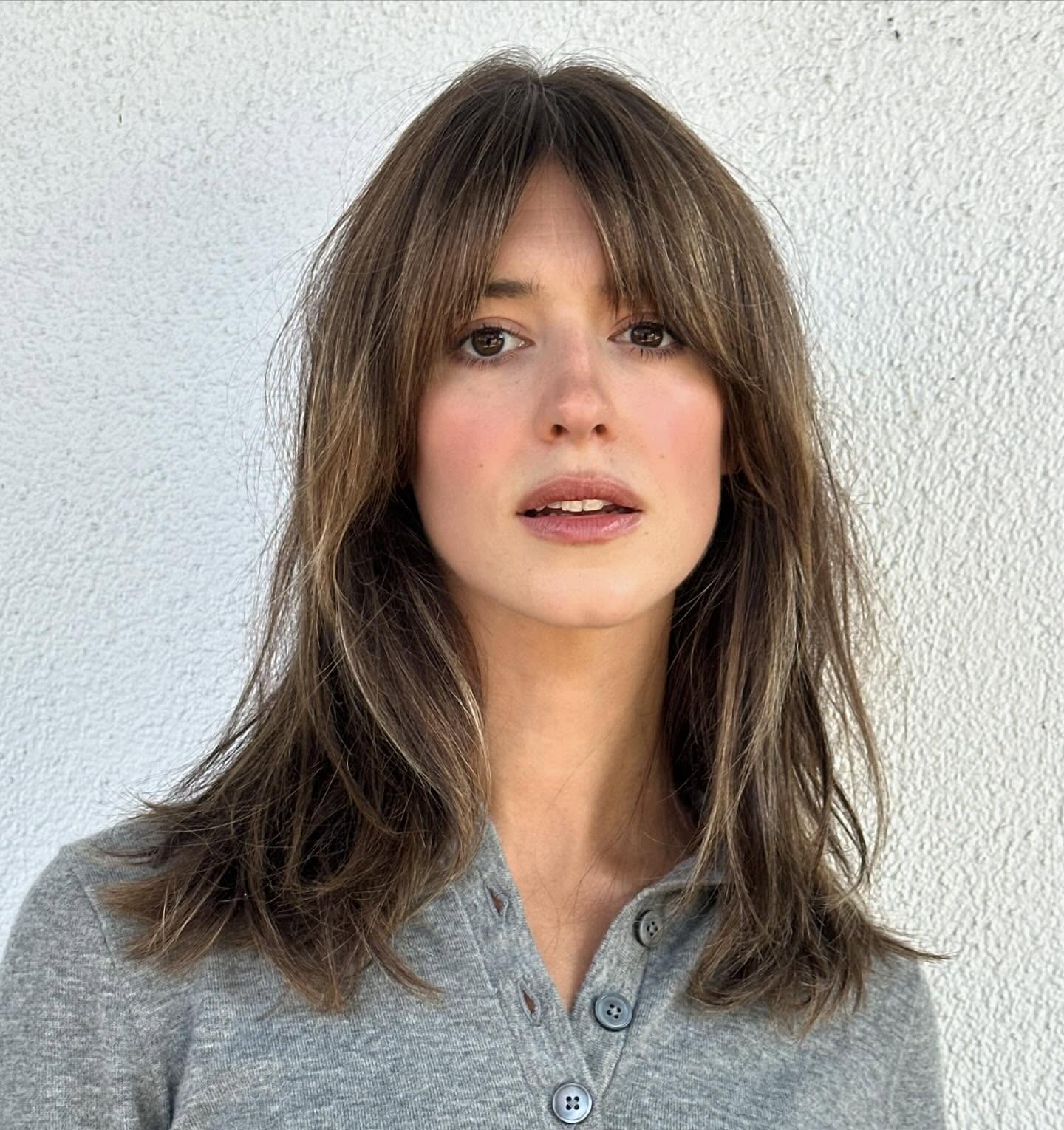 Softly Layered Cut with Wispy Bangs