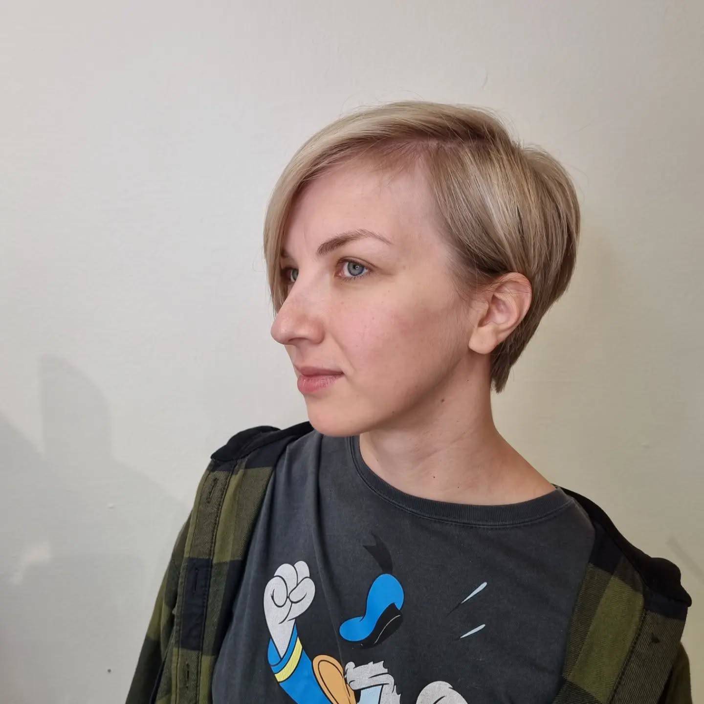 Stylish Long Pixie with Soft Side-Swept Bangs