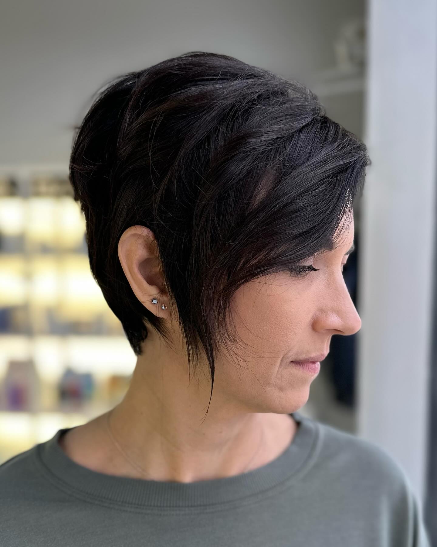 Stylish Textured Long Pixie with Tapered Edges