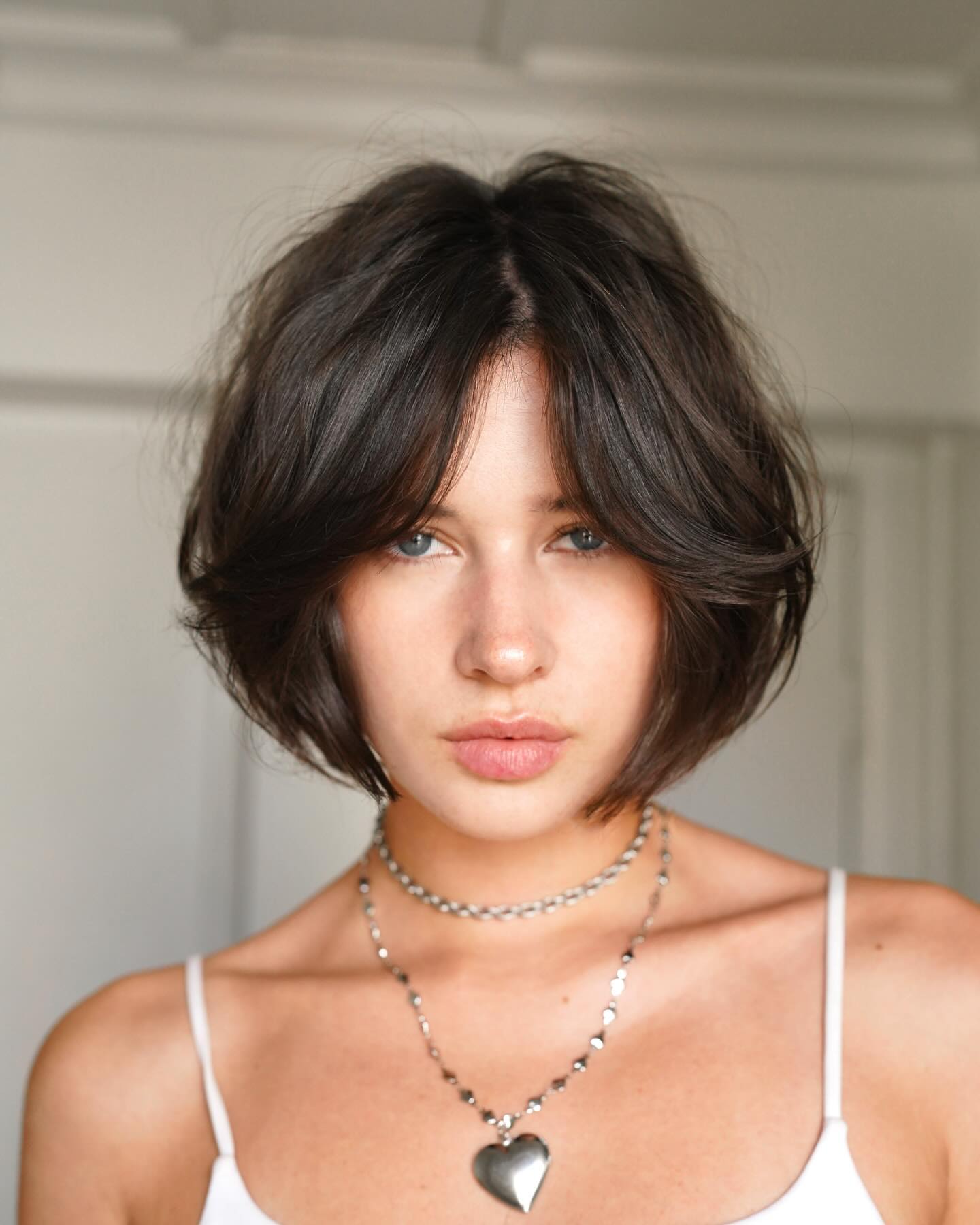 Textured Bob with Soft Bangs