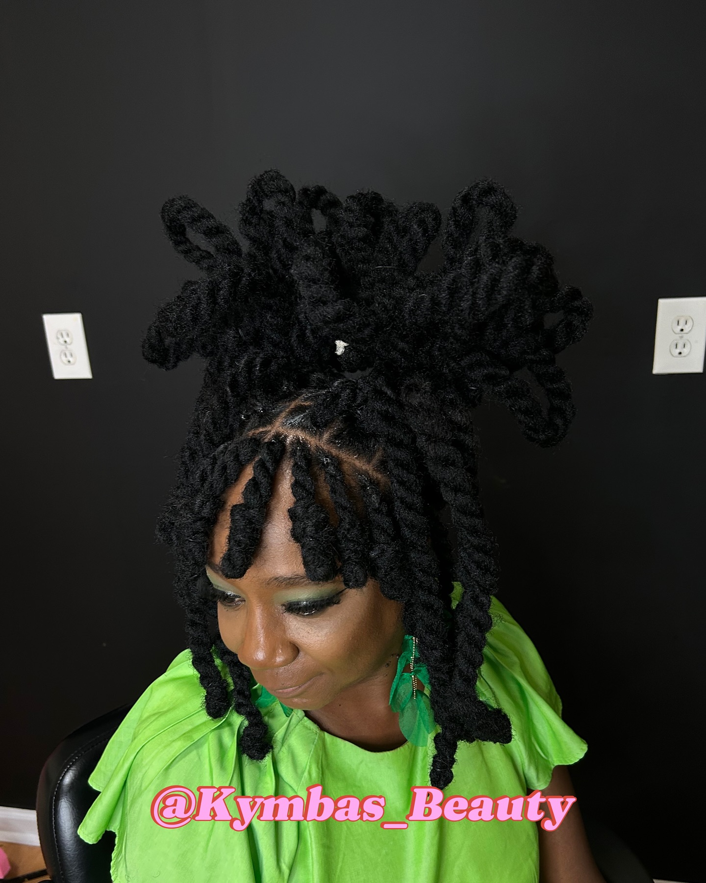 Textured High-Volume Jumbo Braids with Playful Curls