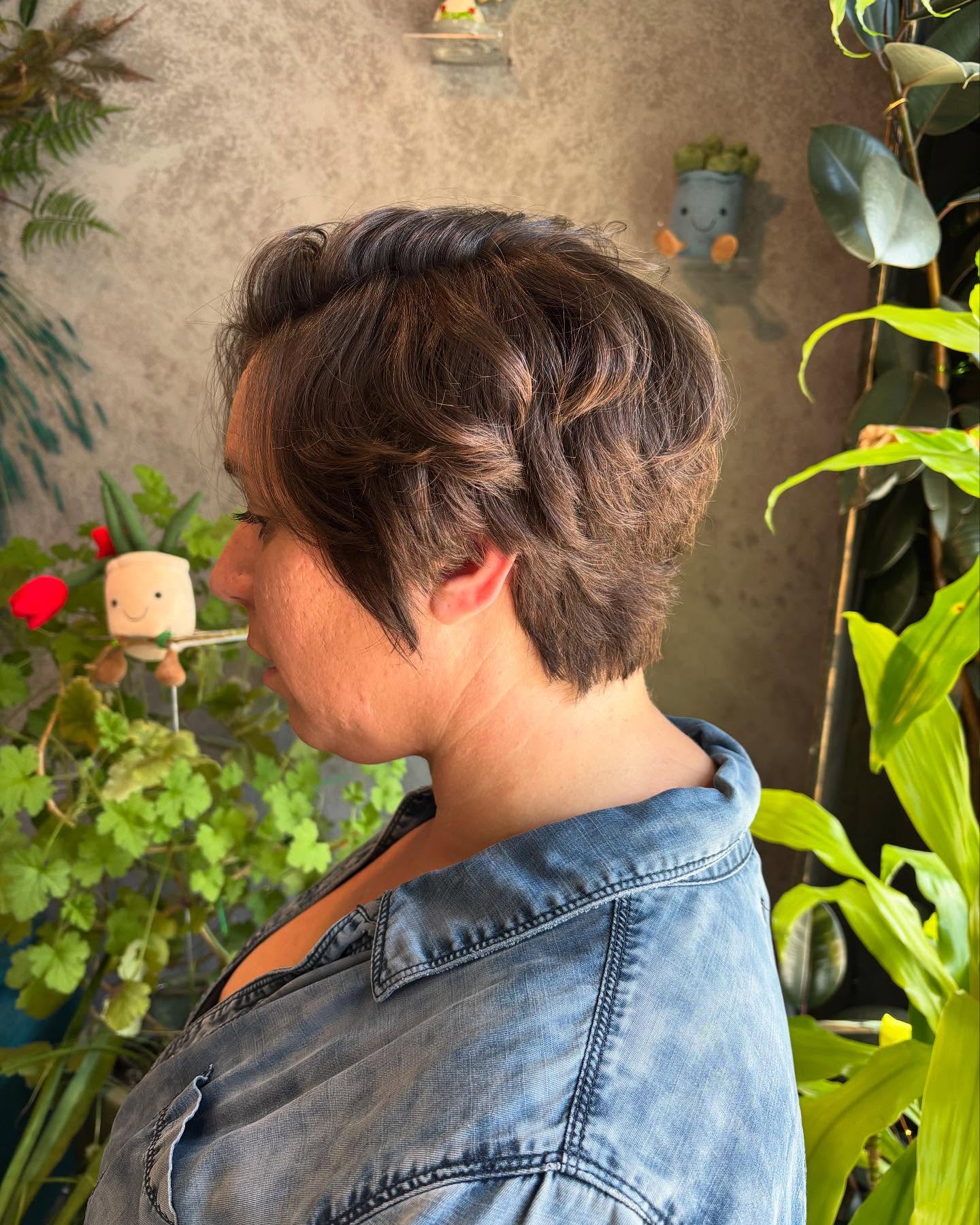 Textured Long Pixie with Subtle Waves