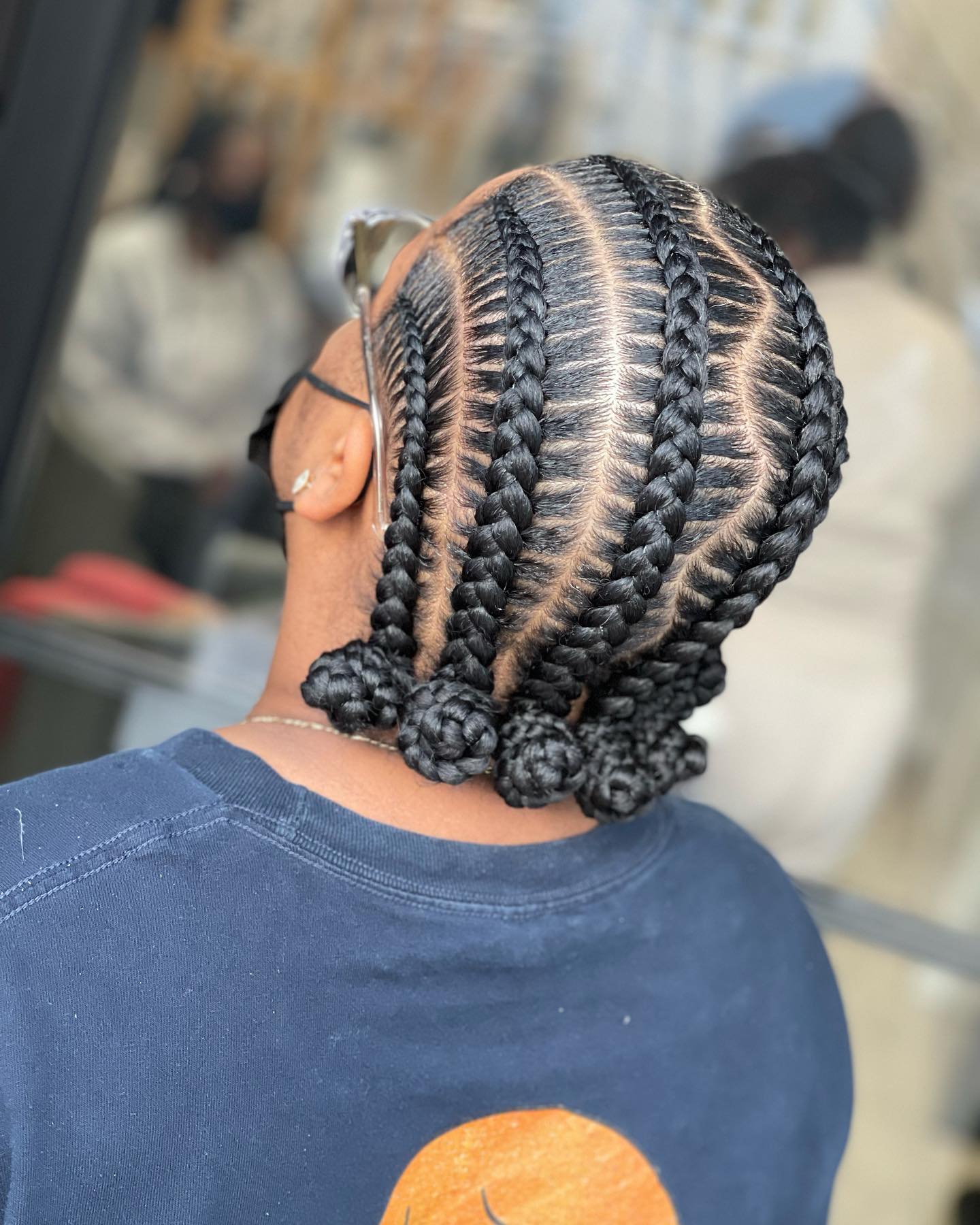 Defined Twisted Bantu Knots with Intricate Parting