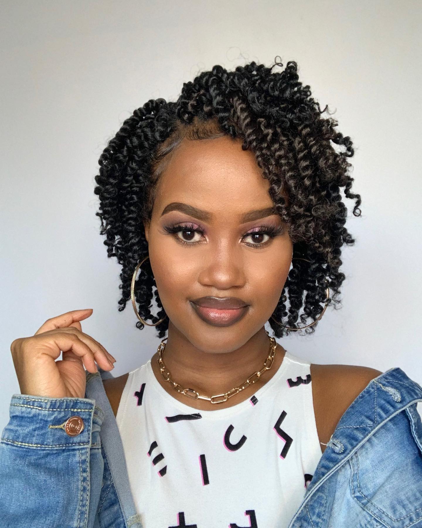 Playful Textured Twists with Defined Curls