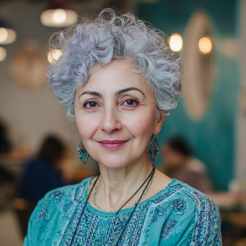 Charming Curly Pixie with Soft Definition