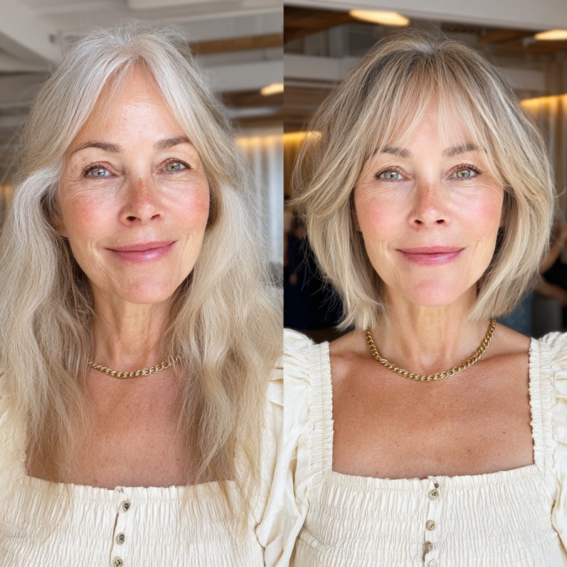 Chic Blunt Bob with Subtle Layers