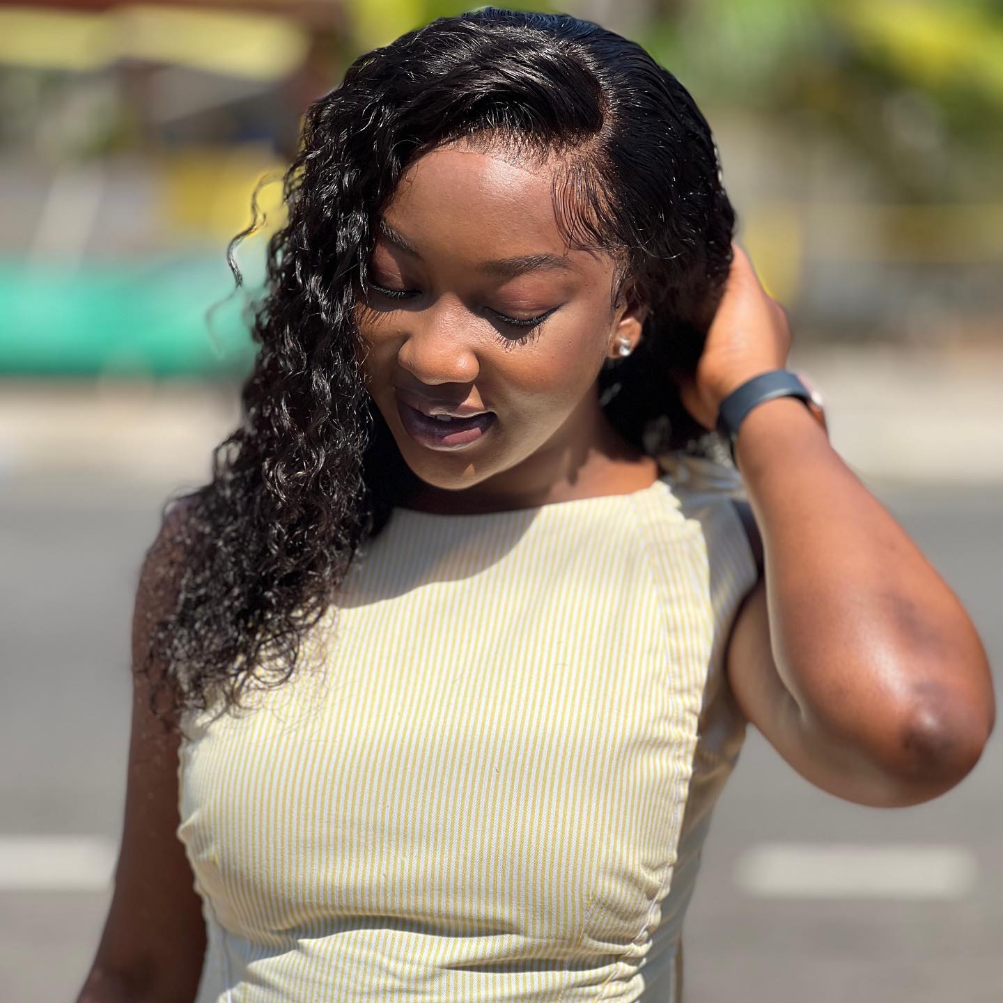 Textured Coily Layers with Defined Curls